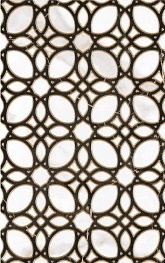 Плитка декор Unitile Фиеста белая 1 400x250x8 мм