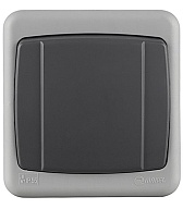 Выключатель Makel 36064101 одноклавишный открытая установка серый IP55 с быстрозажимными контактами Выключатель Makel 36064101 одноклавишный открытая установка серый IP55 с быстрозажимными контактами