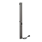 Полотенцесушитель электрический Indigo Style Pro 1200х100 мм 65 Вт с терморегулятором оружейная сталь