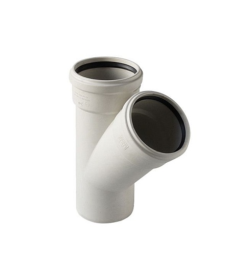 Тройник Pro Aqua Stilte Plus d58 мм 45° пластиковый шумопоглощающий для внутренней канализации Тройник Pro Aqua Stilte Plus d58 мм 45° пластиковый шумопоглощающий для внутренней канализации