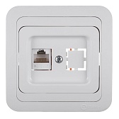 Розетка компьютерная Makel Mimoza встраиваемая белая RJ45 (12035) Розетка компьютерная Makel Mimoza встраиваемая белая RJ45 (12035)