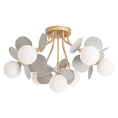 Люстра потолочная Arte Lamp Peacock G9 280 Вт 20 кв.м (A1369PL-7GY)