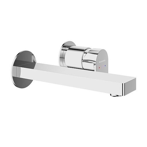 Смеситель для раковины встраиваемый Aqueduto Geometrico однорычажный со скрытой частью в комплекте хром (GEO0400)