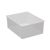 Корзина выдвижная мелкосетчатая металлическая белая 535х410х185 мм Титан-GS