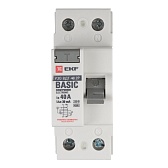 УЗО EKF Basic ВДТ-40 40А 1P+N тип AC 30 мА 4,5 кА (elcb-2-40-30e-sim)
