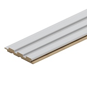 Реечная панель МДФ белая 2700х119х16 мм Stella 0,32 кв.м