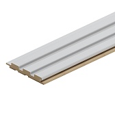 Реечная панель МДФ белая 2700х119х16 мм Stella 0,32 кв.м