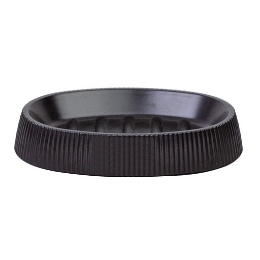 Мыльница для ванной Fixsen Black Boom настольная пластик черная (FX-411-4)