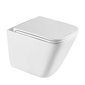 Унитаз подвесной Abber Rechteck безободковый белый с сиденьем дюропласт микролифт смыв торнадо (AC1219TC) Унитаз подвесной Abber Rechteck безободковый белый с сиденьем дюропласт микролифт смыв торнадо (AC1219TC)