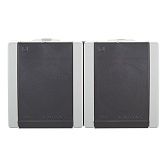 Розетка Aling-conel двойная 2412.1A открытая установка серая с заземлением IP44 с крышкой Розетка Aling-conel двойная 2412.1A открытая установка серая с заземлением IP44 с крышкой