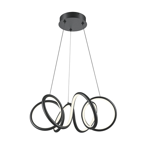 Люстра светодиодная подвесная Maytoni Curve 52 Вт 3000-4000К 26 кв.м (MOD241PL-L60BK)