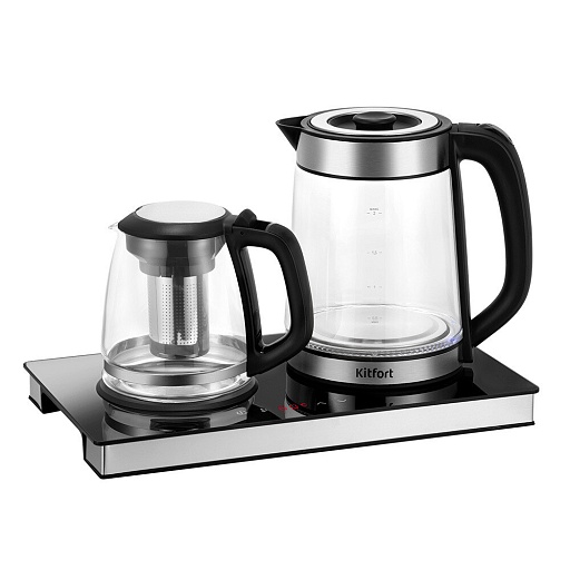 Чайный набор электрический Kitfort КТ-6736 2 л черный