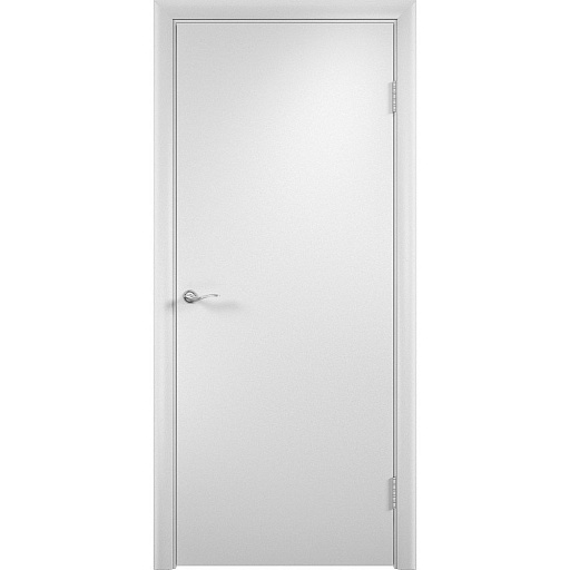 Дверь межкомнатная 720х2036 мм финишпленка белая глухая с притвором с замком