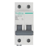 Автоматический выключатель модульный Systeme Electric City9 Set 2P 25А тип C 4,5 кА 230 В (C9F34225)