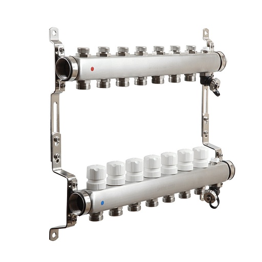 Коллекторная группа Sanext 1 ВР(г) х 7 выходов 3/4 НР(ш) ЕК х 1 ВР(г)