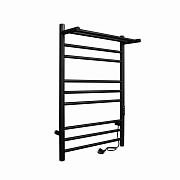 Полотенцесушитель электрический Indigo Line Trinity с полкой 700х432 мм 100 Вт с терморегулятором черный муар