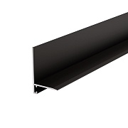 Плинтус алюминиевый напольный черный 5,9х16х2700 мм L-образный Плинтус алюминиевый напольный черный 5,9х16х2700 мм L-образный