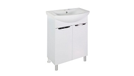 Комплект тумба с раковиной АСБ-Мебель Мессина 60 см напольная белая (11431/1.WH11.0.246)