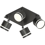 Спот потолочный Schaffner Montar GX53 30 Вт 8 кв.м черный IP20 (4745-4 BK)