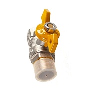 Кран шаровой газовый Terma 1/2 ВР(г) х 1/2 НР(ш) бабочка (26054)