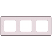 Рамка Legrand Inspiria 673954 трехместная универсальная скрытая установка розовая