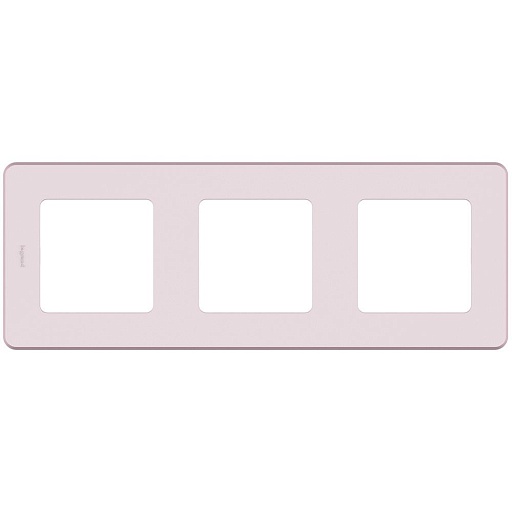 Рамка Legrand Inspiria 673954 трехместная универсальная скрытая установка розовая