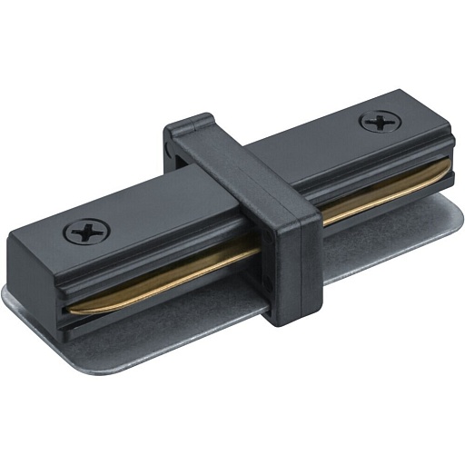 Коннектор для однофазного шинопровода прямой Navigator NLT черный (95513)