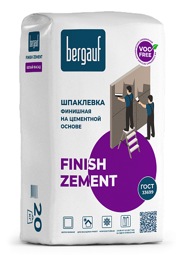 Шпаклевка Bergauf Finish Zement 20 кг