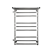 Полотенцесушитель водяной Indigo Brace 800х500 мм лесенка с боковым подключением 600 мм слева с полкой хром