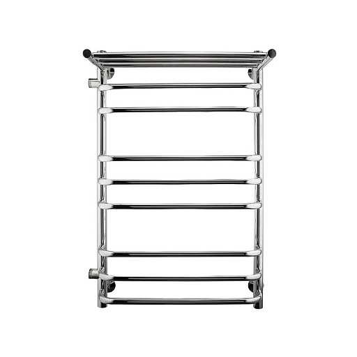 Полотенцесушитель водяной Indigo Brace 800х500 мм лесенка с боковым подключением 600 мм слева с полкой хром