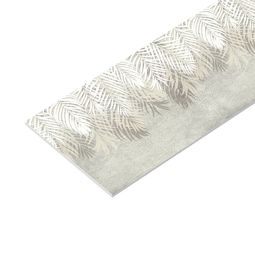 Панель стеновая пластик для кухни 4000х600х1,5 мм листья сканди
