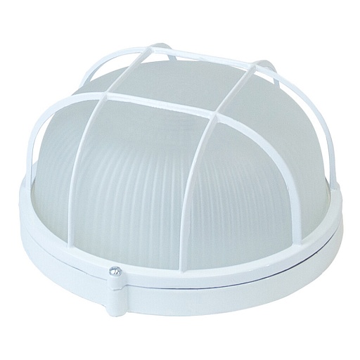 Светильник накладной Svet НБП 03-60-002 E27 60 Вт IP54 белый с решеткой призма (1301-00060)