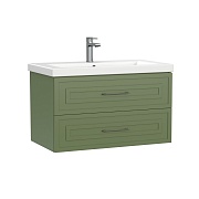 Тумба под раковину Cersanit Classic 80 см подвесная зеленая матовая (69092)