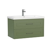 Тумба под раковину Cersanit Classic 80 см подвесная зеленая матовая (69092)