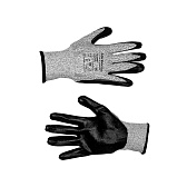 Перчатки нейлоновые 2 нити с полиуретановым покрытием антипорезные Technogloves Катлер серо-черные 10 (XL) Перчатки нейлоновые 2 нити с полиуретановым покрытием антипорезные Technogloves Катлер серо-черные 10 (XL)