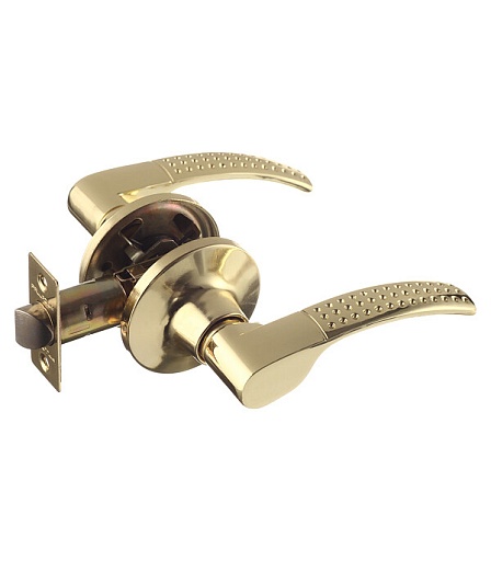 Ручка-защелка Palladium 3903 PB PS без ключа и фиксатора латунь