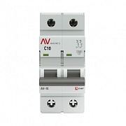 Автоматический выключатель модульный EKF Averes AV-10 2P 10А тип C 10 кА 230 В (mcb10-2-10C-av)