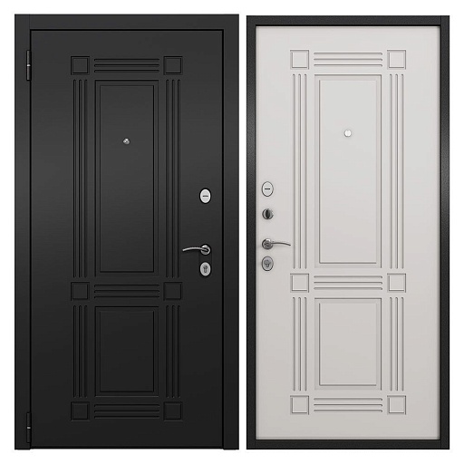 Дверь входная Buldoors Home Eco левая черный матовый - эмаль молоко 860х2050 мм