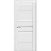 Дверь межкомнатная Мюнхен 01 600х2000 мм финишпленка 3D анкор серебристый со стеклом