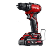 Дрель-шуруповерт аккумуляторная бесщеточная Зубр ДБ-45-22 20 В 2 Ач Li-Ion 2 АКБ и ЗУ Дрель-шуруповерт аккумуляторная бесщеточная Зубр ДБ-45-22 20 В 2 Ач Li-Ion 2 АКБ и ЗУ