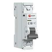 Автоматический выключатель EKF PROxima ВА 47-63N 1P 10А тип C 6 кА 230 В на DIN-рейку (M636110C)