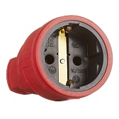 Розетка штепсельная Svet одинарная с заземлением IP20 красная Розетка штепсельная Svet одинарная с заземлением IP20 красная