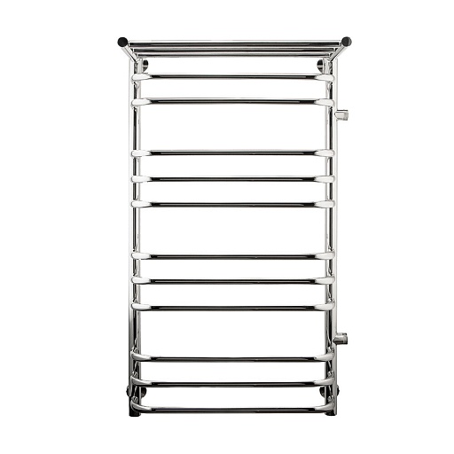 Полотенцесушитель водяной Indigo Brace 1000х500 мм лесенка с боковым подключением 600 мм справа с полкой хром Полотенцесушитель водяной Indigo Brace 1000х500 мм лесенка с боковым подключением 600 мм справа с полкой хром