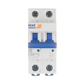Автоматический выключатель модульный КЭАЗ OptiDin 2P 20А тип C 6 кА 220 В (260601)