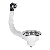 Выпуск для мойки McAlpine 1 1/2 с переливом хром (OFR2-113S)