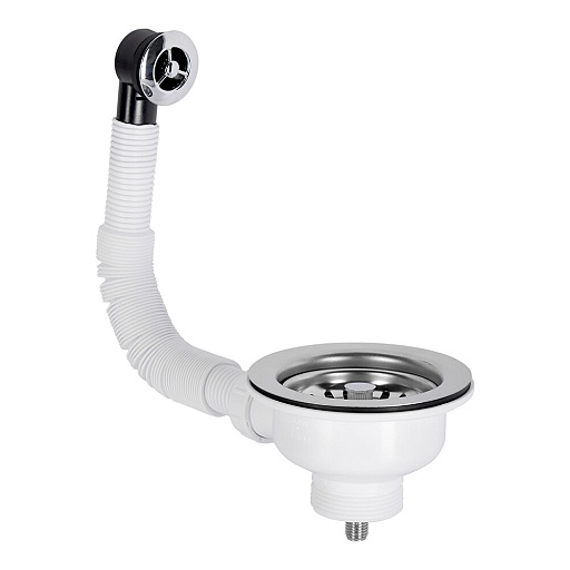 Выпуск для мойки McAlpine 1 1/2 с переливом хром (OFR2-113S)