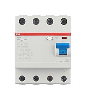УЗО ABB S F204 40А 3P+N тип AC 300 мА 10 кА (2CSF204001R3400)