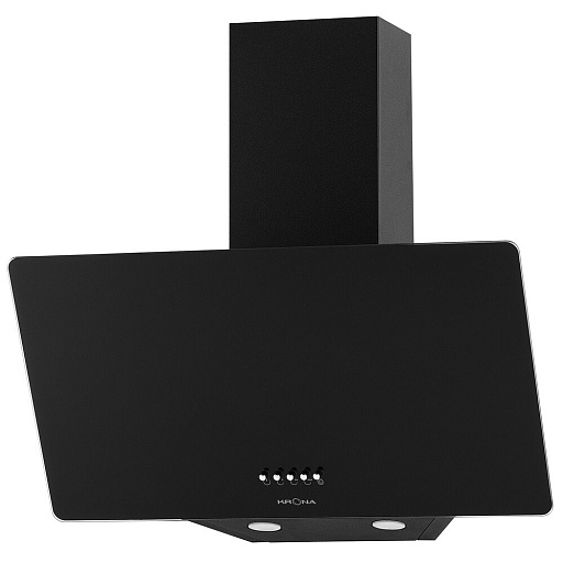 Кухонная вытяжка наклонная Krona Polly 600 Black PB V2 59,5 см черная
