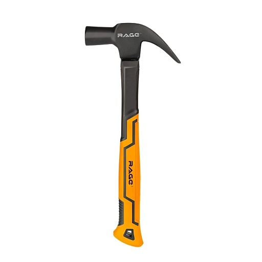 Молоток-гвоздодер цельнометаллический Rage by Vira 560 г фибергласовая ручка (900225) Молоток-гвоздодер цельнометаллический Rage by Vira 560 г фибергласовая ручка (900225)