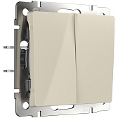 Переключатель Werkel двухклавишный встраиваемый слоновая кость (a058434) Переключатель Werkel двухклавишный встраиваемый слоновая кость (a058434)